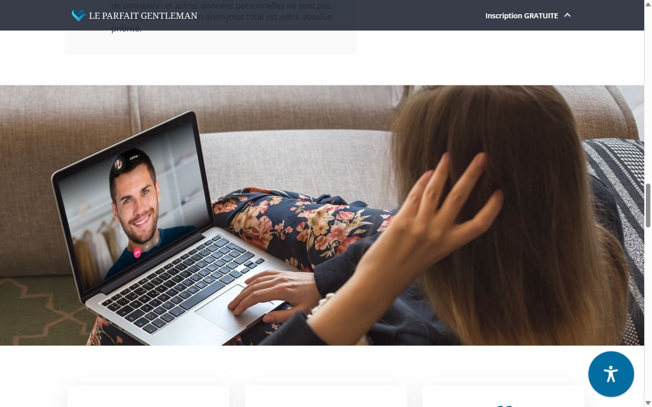 Section appels vidéo de la page d'accueil